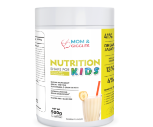 MOM & GIGGLES Plant Protein Powder For Kids Nutrition Shake 500gm
